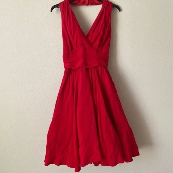 Vintage Red Marilyn Monroe Swing Dress - Picture 1 of 5